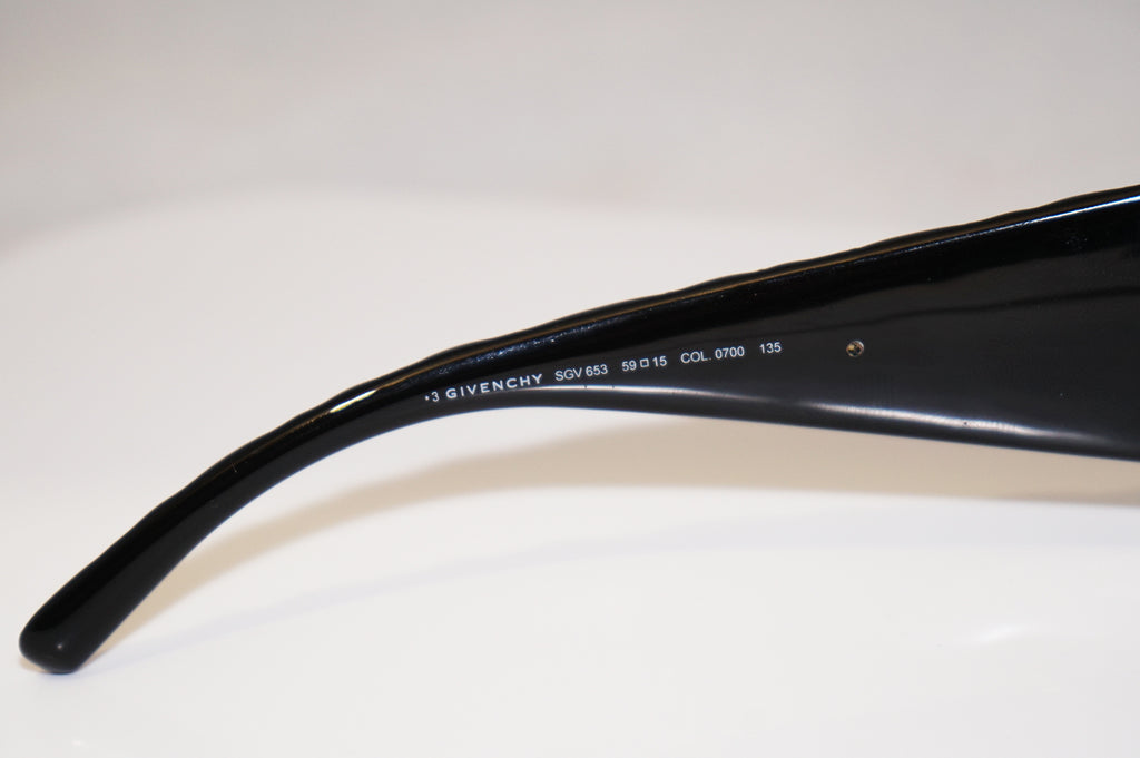 GIVENCHY Womens Designer Sunglasses Black Square SGV 653 COL 0700 16202