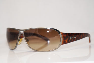 PRADA Mens Designer Sunglasses Brown Wrap SPR 70G 5AV-2Z1 16340