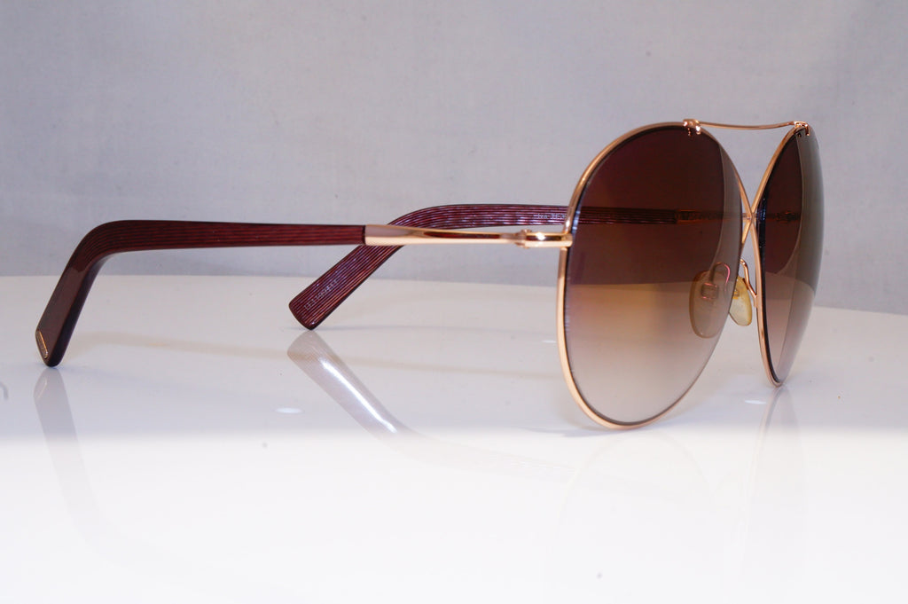 TOM FORD Womens Oversized Designer Sunglasses Gold Round Iva TF 394 28F 18697