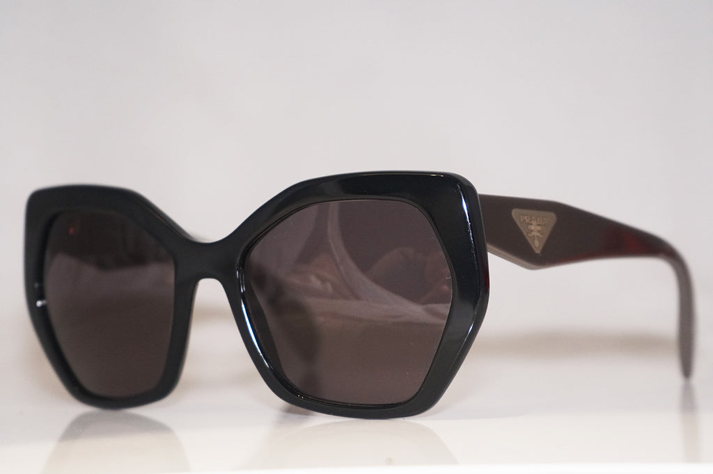 PRADA Womens Designer Sunglasses Black Hexagonal SPR 16R 1AB-1X1 15267