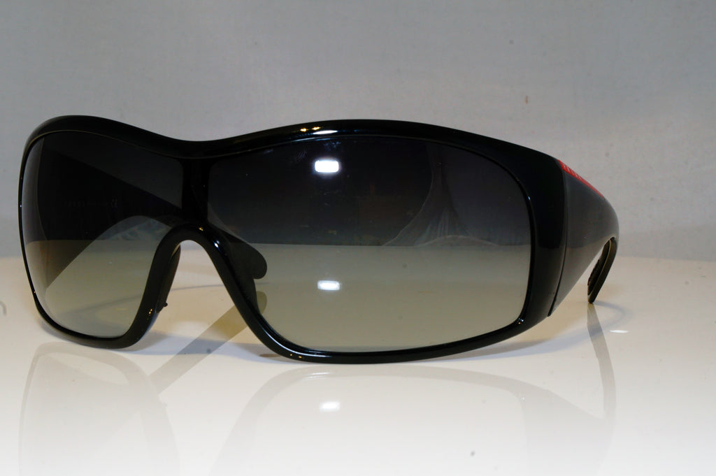 PRADA Mens Designer Sunglasses Black Shield SPR 11G 1AB-5D1 17421