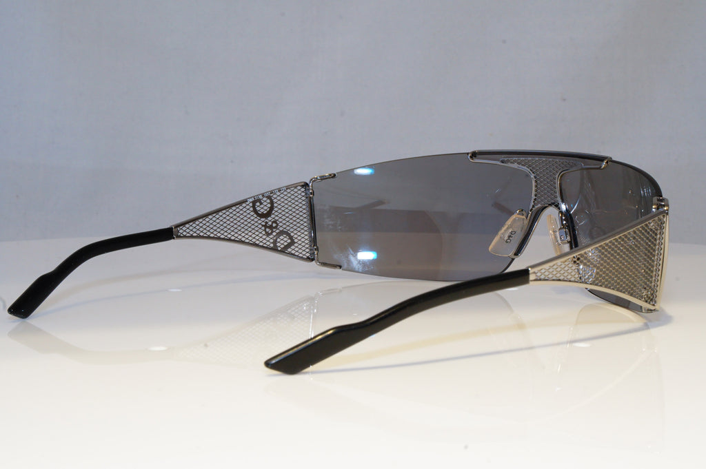 DOLCE & GABBANA Mens Designer Sunglasses Silver Shield MESH D&G 2138 G37 19515