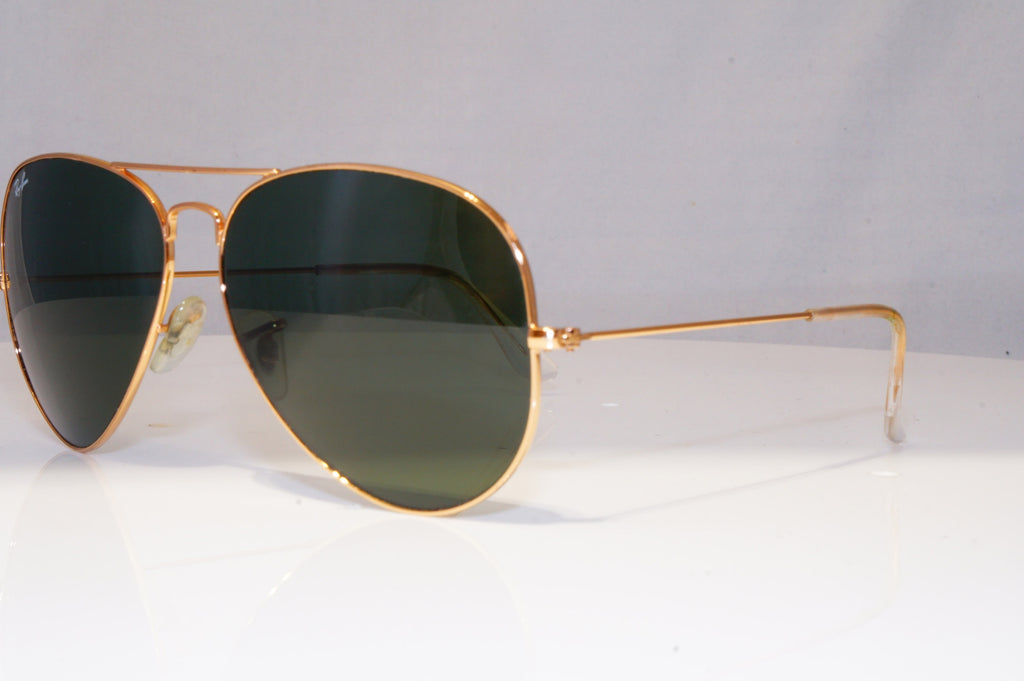 RAY-BAN Mens Designer Sunglasses Gold Pilot AVIATOR 62mm RB 3025 001 22094