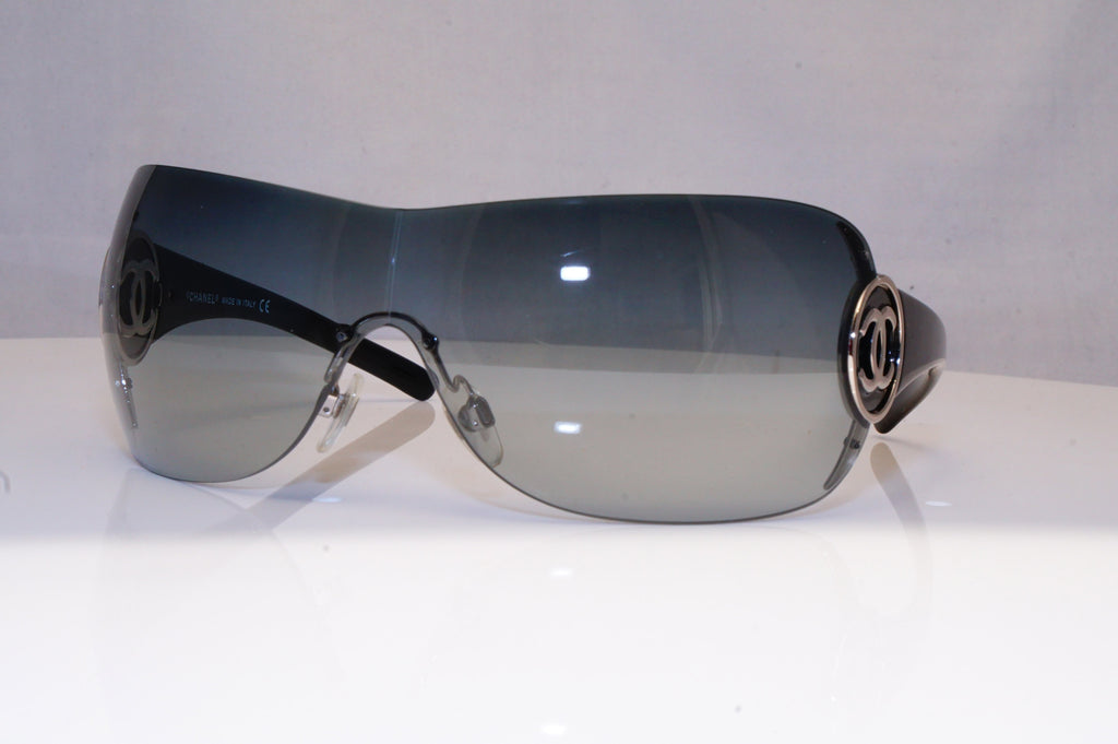 CHANEL Womens Boxed Designer Sunglasses Black Shield 4145 127/8G 18684