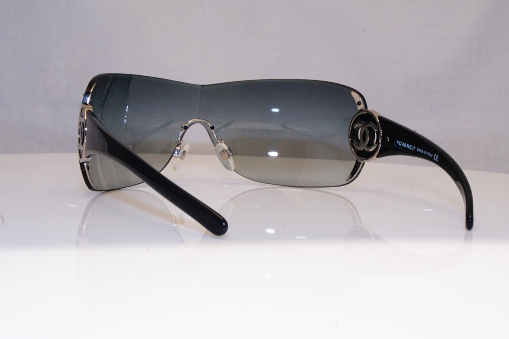 CHANEL Womens Boxed Designer Sunglasses Black Shield 4145 127/8G 18684
