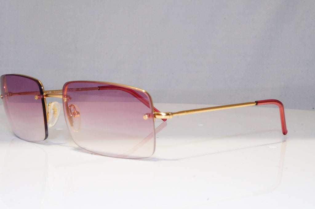 GUCCI Mens Womens Vintage 1990 Designer Sunglasses Gold Square GG 1653 T7J 22118