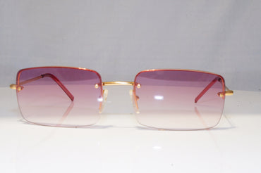 GUCCI Mens Womens Vintage 1990 Designer Sunglasses Gold Square GG 1653 T7J 22118