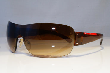 PRADA Mens Designer Sunglasses Brown Shield SPS 07F 4AN-6S1 19491
