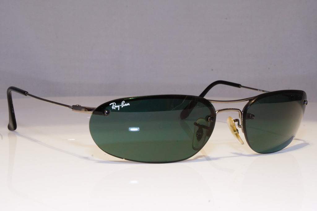 RAY-BAN Mens Vintage Designer Sunglasses Silver TOP PANDE RB 3182 004/71 20801