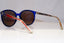 GUCCI Womens Mirror Oversized Designer Sunglasses Blue GG 3697 J5QNM 22115