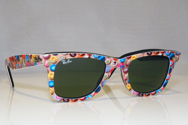 RAY-BAN Mens Unisex Designer Sunglasses Blue Wayfarer PRINTS RB 2140 1049 17570