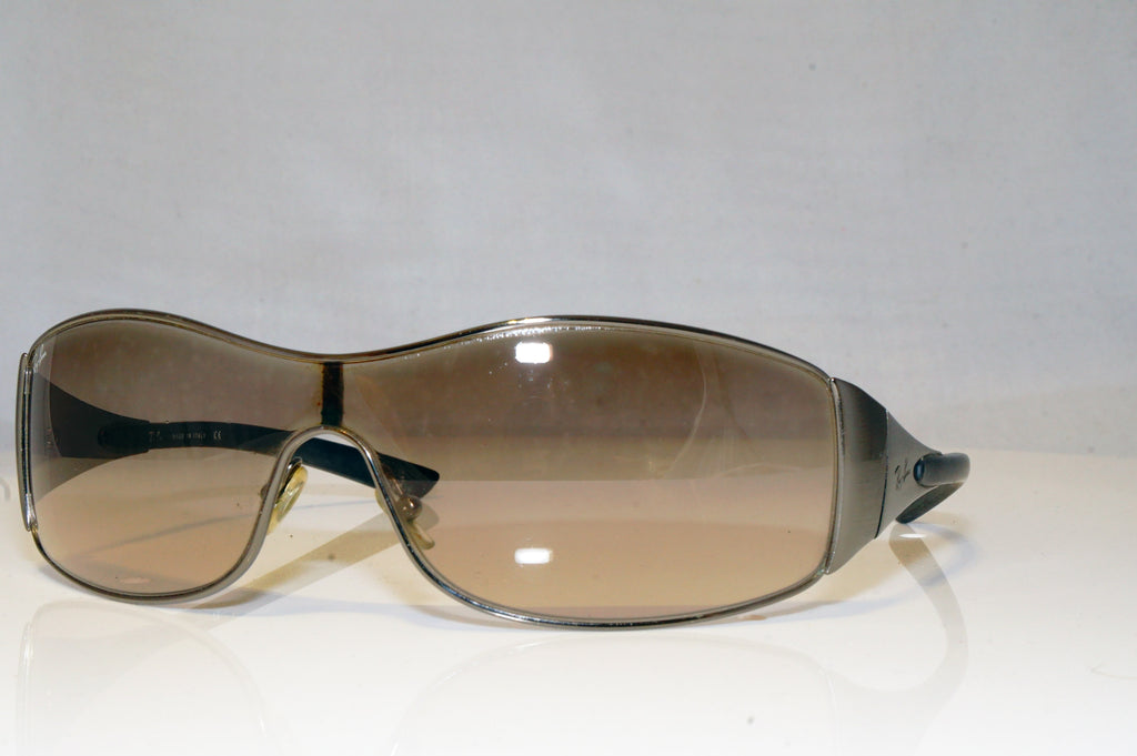 RAY-BAN Mens Unisex Designer Sunglasses Silver Shield RB 1268 041/13 17595