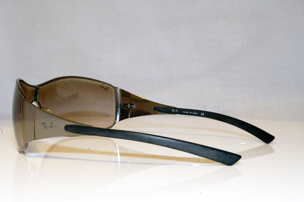 RAY-BAN Mens Unisex Designer Sunglasses Silver Shield RB 1268 041/13 17595