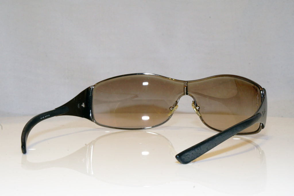 RAY-BAN Mens Unisex Designer Sunglasses Silver Shield RB 1268 041/13 17595