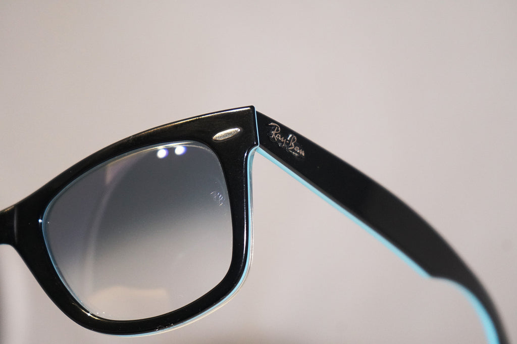 RAY-BAN Mens Unisex Designer Sunglasses Black Wayfarer RB 2140 1001/3F 15346