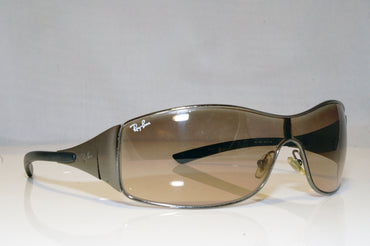 RAY-BAN Mens Unisex Designer Sunglasses Silver Shield RB 1268 041/13 17595