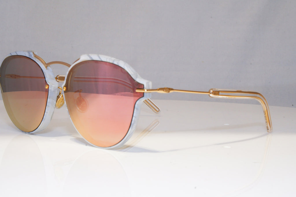 DIOR Womens Mirror Sunglasses Gold Square WHITE MARBLE ECLAT GBZ0J 22125