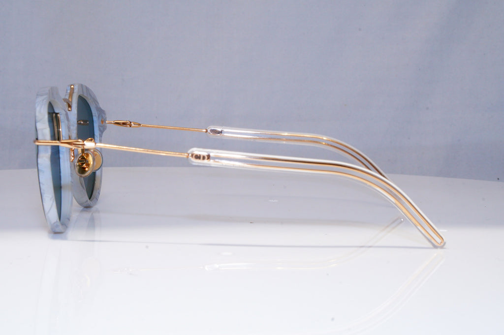 DIOR Womens Mirror Sunglasses Gold Square WHITE MARBLE ECLAT GBZ0J 22125