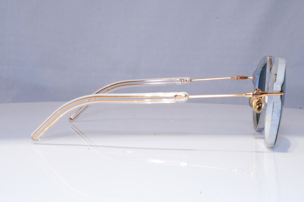 DIOR Womens Mirror Sunglasses Gold Square WHITE MARBLE ECLAT GBZ0J 22125