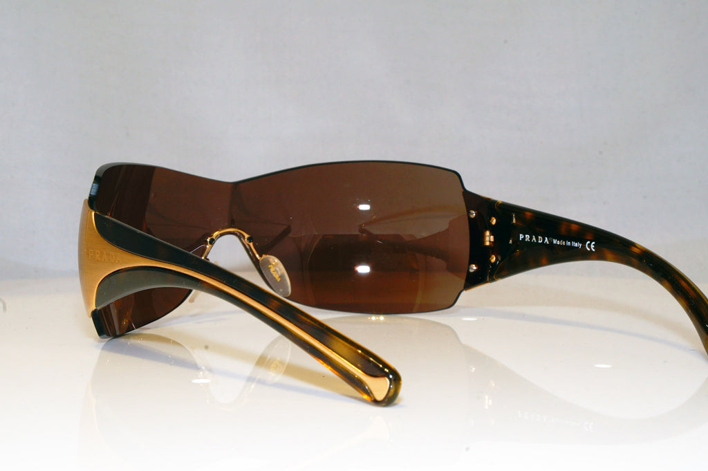 PRADA Mens Womens Unisex Designer Sunglasses Brown Shield SPR 04I 2AU-8C1 17579