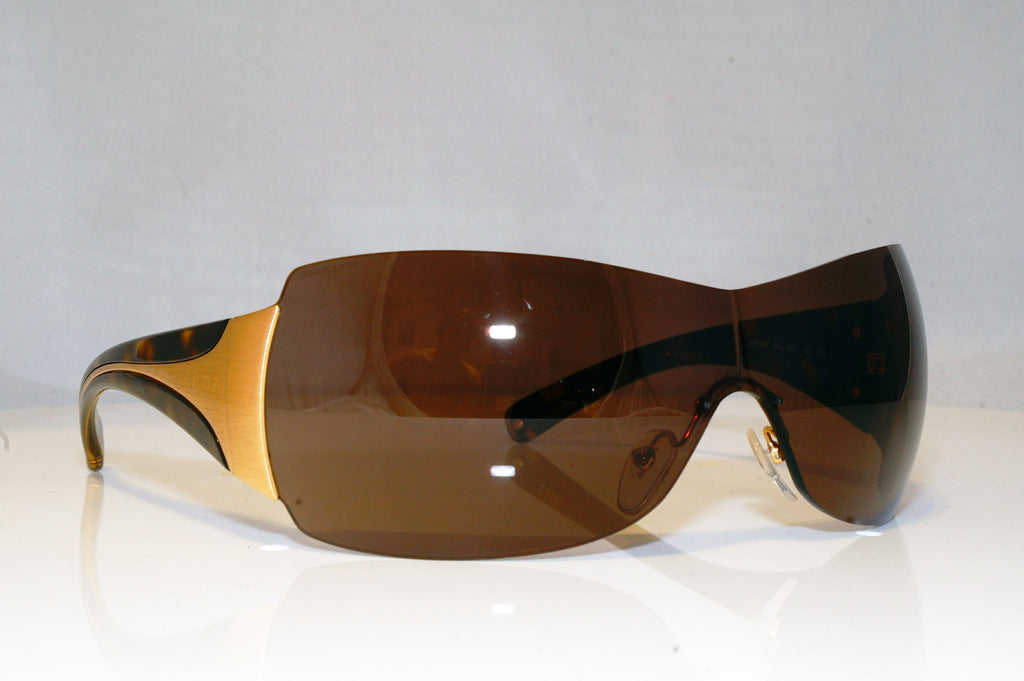PRADA Mens Womens Unisex Designer Sunglasses Brown Shield SPR 04I 2AU-8C1 17579