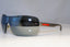 PRADA Mens Mirror Boxed Designer Sunglasses Silver Shield SPS 02M AAL-7W1 19496