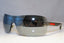 PRADA Mens Mirror Boxed Designer Sunglasses Silver Shield SPS 02M AAL-7W1 19496