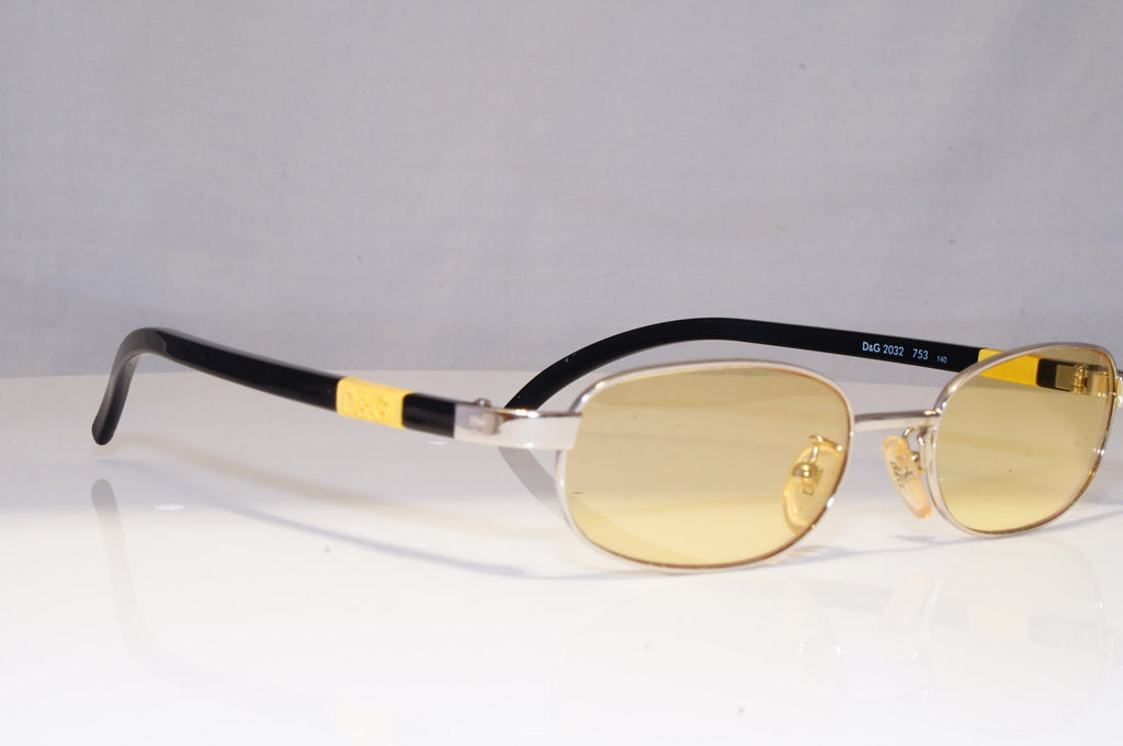 DOLCE & GABBANA Mens Vintage 1990 Designer Sunglasses Black DG 2032 753 21253