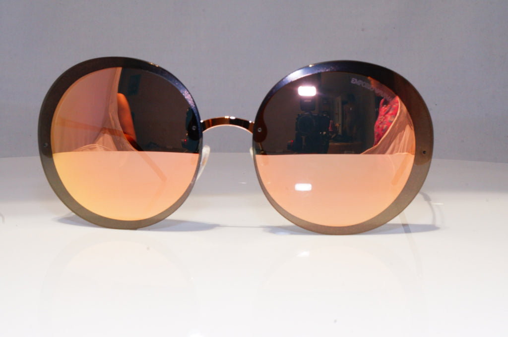 EMPORIO ARMANI Womens Mirror Designer Sunglasses Gold EA 2044 3167/4Z 20779