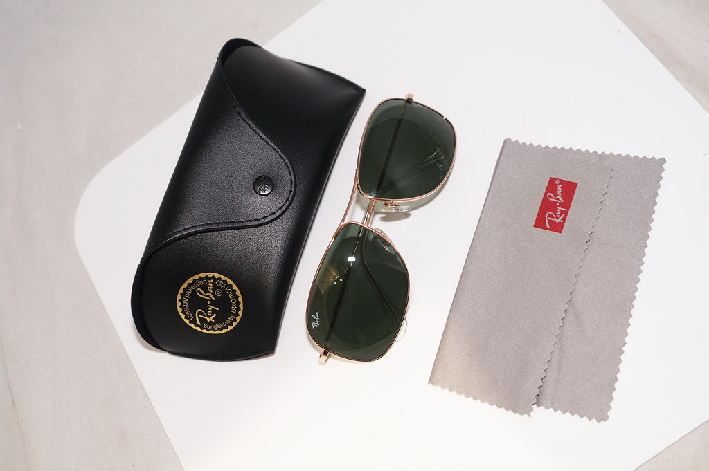 RAY-BAN Mens Designer Sunglasses Gold Aviator RB 3267 001 15327