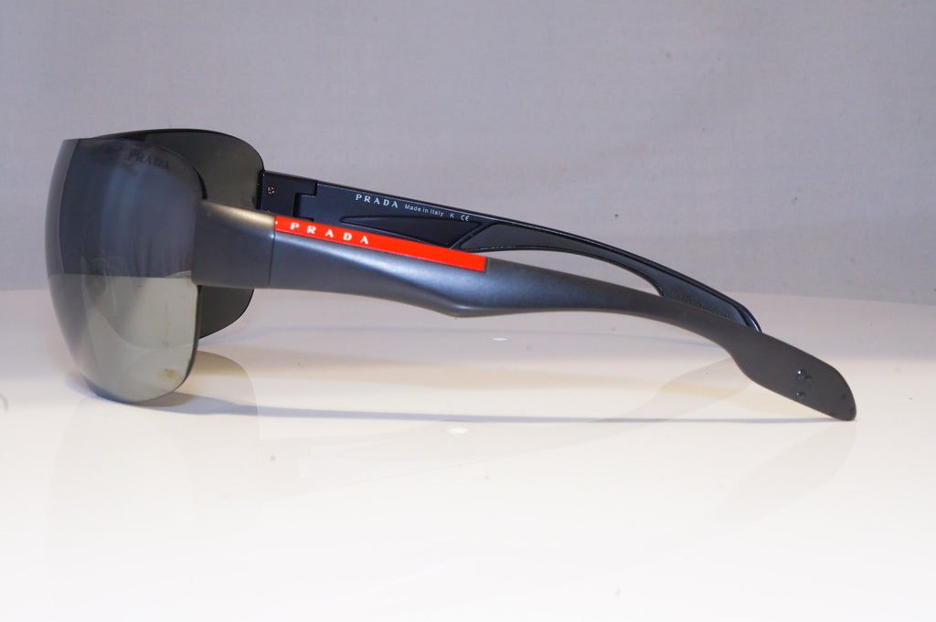 PRADA Mens Mirror Designer Sunglasses Grey Shield SILVER SPS 05N JAO-7W1 20771