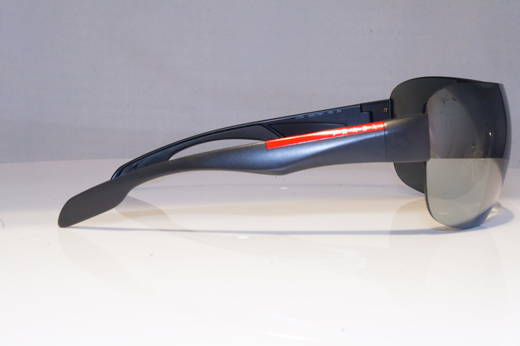 PRADA Mens Mirror Designer Sunglasses Grey Shield SILVER SPS 05N JAO-7W1 20771