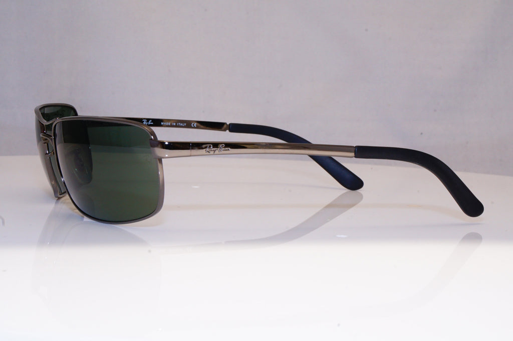 RAY-BAN Mens Designer Sunglasses Silver Wrap RB 3212 004 18672
