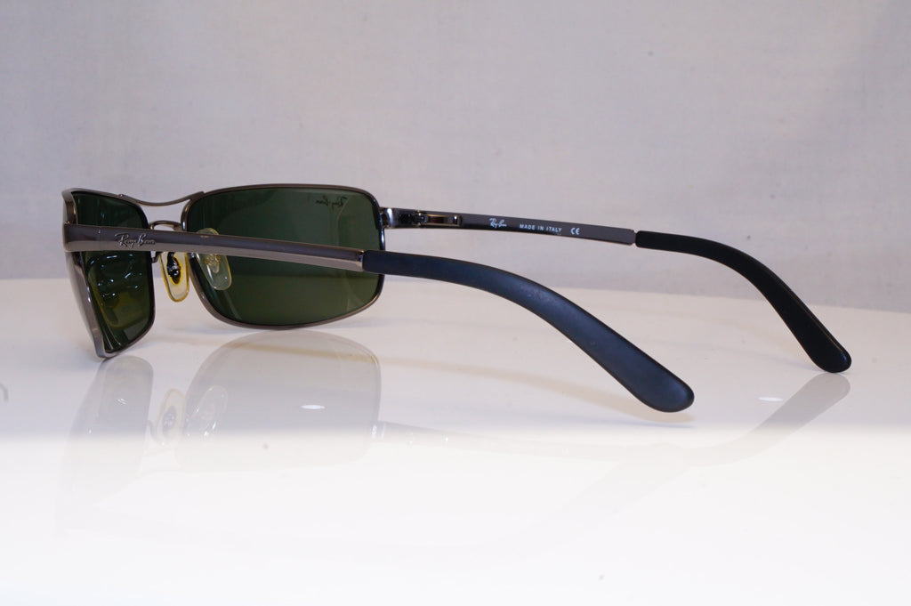 RAY-BAN Mens Designer Sunglasses Silver Wrap RB 3212 004 18672