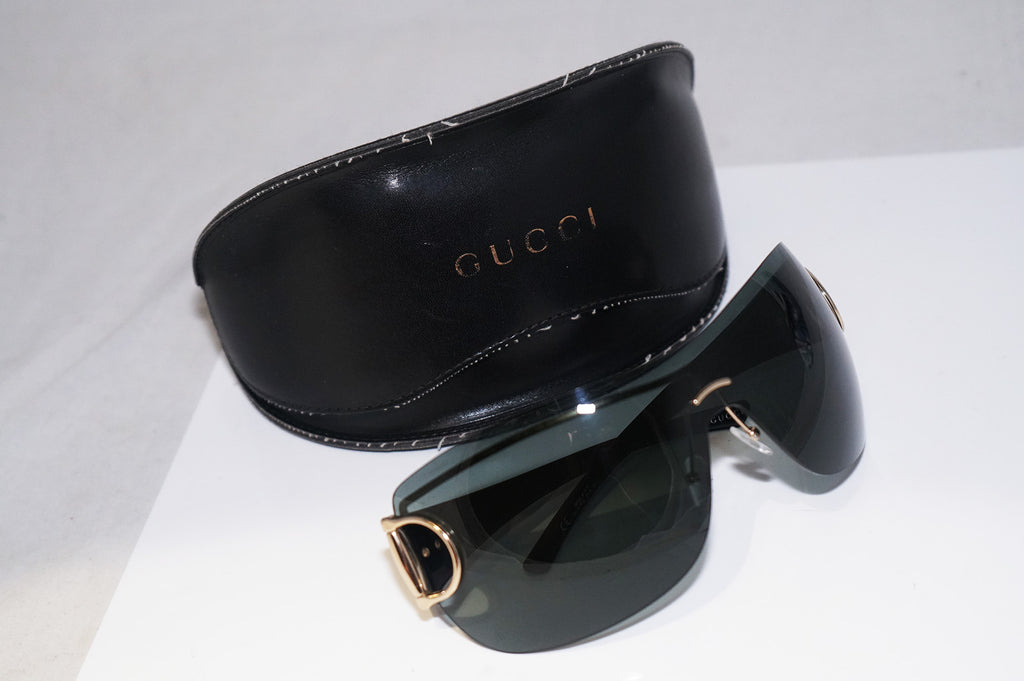 GUCCI Womens Designer Sunglasses Black Shield GG 2711 PU2 14986