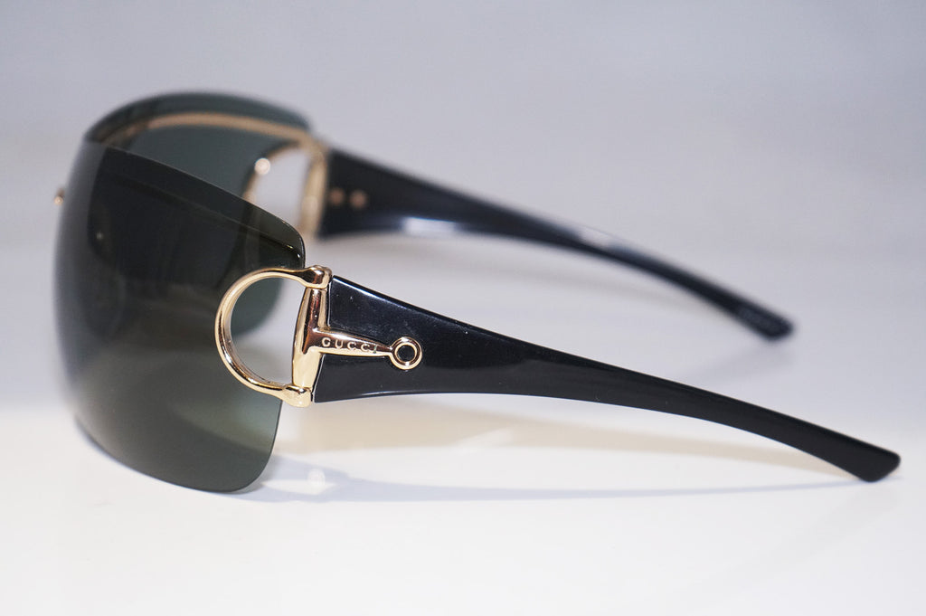 GUCCI Womens Designer Sunglasses Black Shield GG 2711 PU2 14986