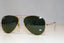 RAY-BAN Mens Unisex Designer Sunglasses Gold Aviator RB 3025 L0205 17562