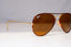 RAY-BAN Mens Sunglasses Brown Pilot AVIATOR FULL COLOR RB 3025 001 22093