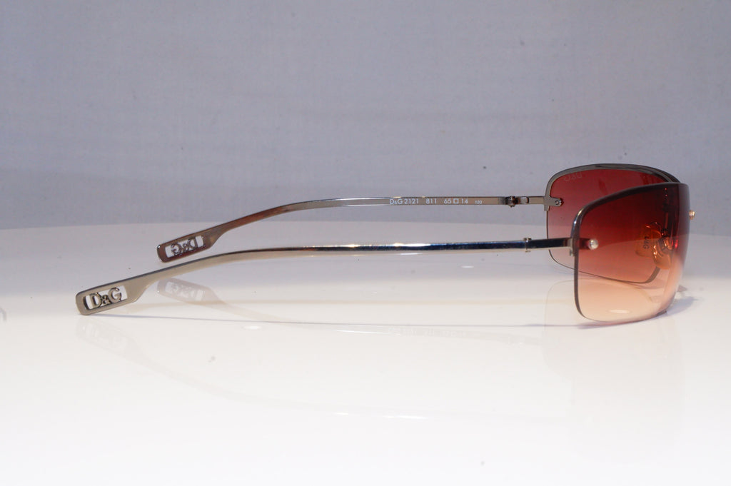 DOLCE & GABBANA Mens Womens Vintage Designer Sunglasses Silver D&G 2121 81 20785