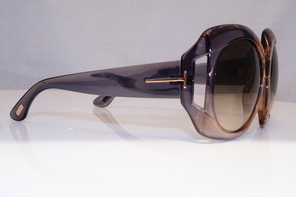 TOM FORD Womens Diamante Designer Sunglasses Grey Square Ivana TF385 20B 18664