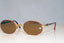 RAY-BAN Mens Vintage 1990 Designer Sunglasses Gold Oval W2543 BRN 17564