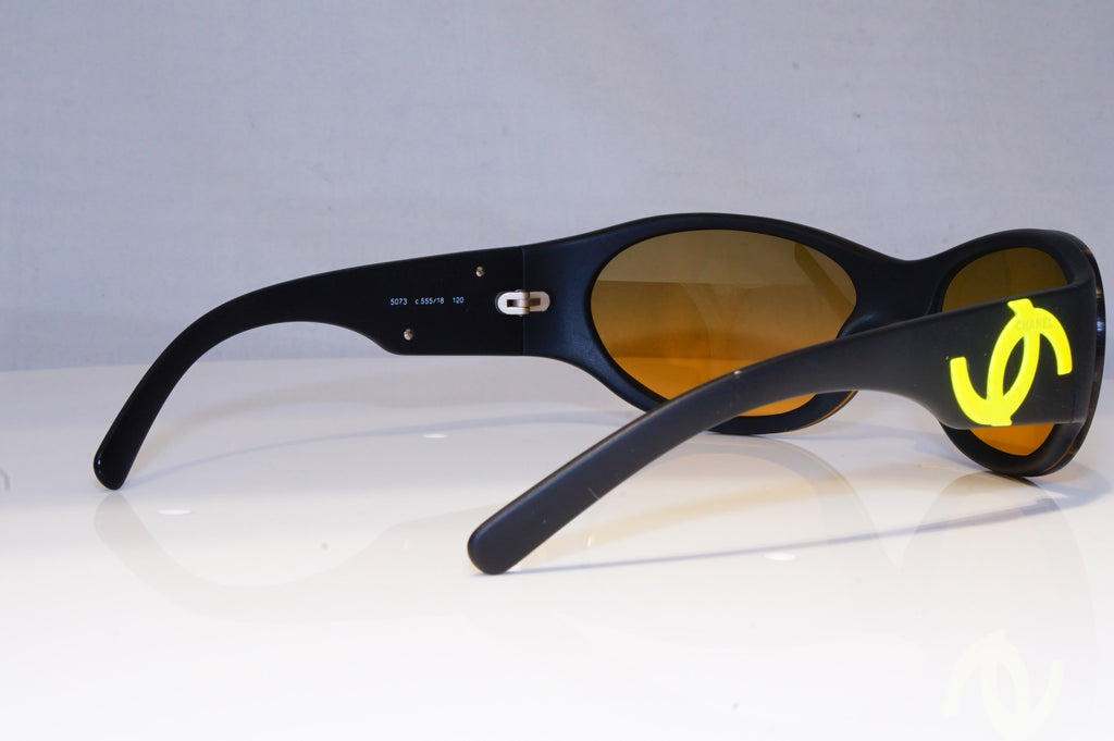 CHANEL Mens Womens Designer Sunglasses Black Wrap 5073 555/18 19719