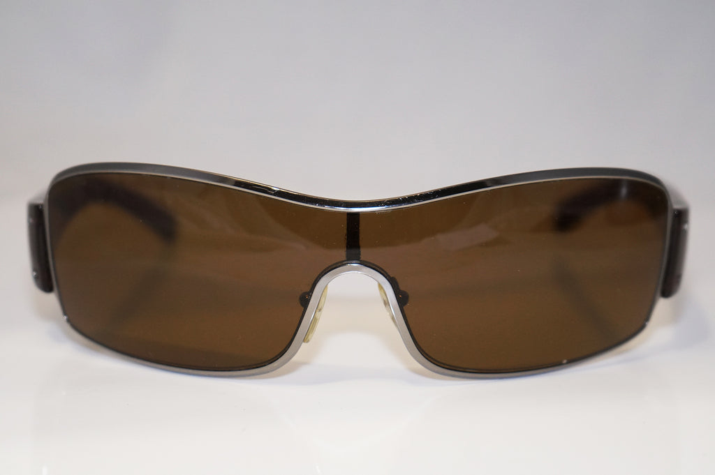 PRADA Mens Designer Polarized Sunglasses Brown Shield SPS 52E 5AV-5Y1 16104