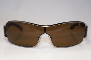 PRADA Mens Designer Polarized Sunglasses Brown Shield SPS 52E 5AV-5Y1 16104