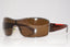 PRADA Mens Designer Polarized Sunglasses Brown Shield SPS 52E 5AV-5Y1 16104