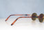 RAY-BAN Mens Vintage 1990 Designer Sunglasses Gold Oval W2543 BRN 17564