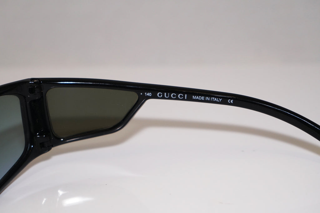 GUCCI 1990 Vintage Mens Designer Sunglasses Black Rectangle GG 1195 T9S 16138