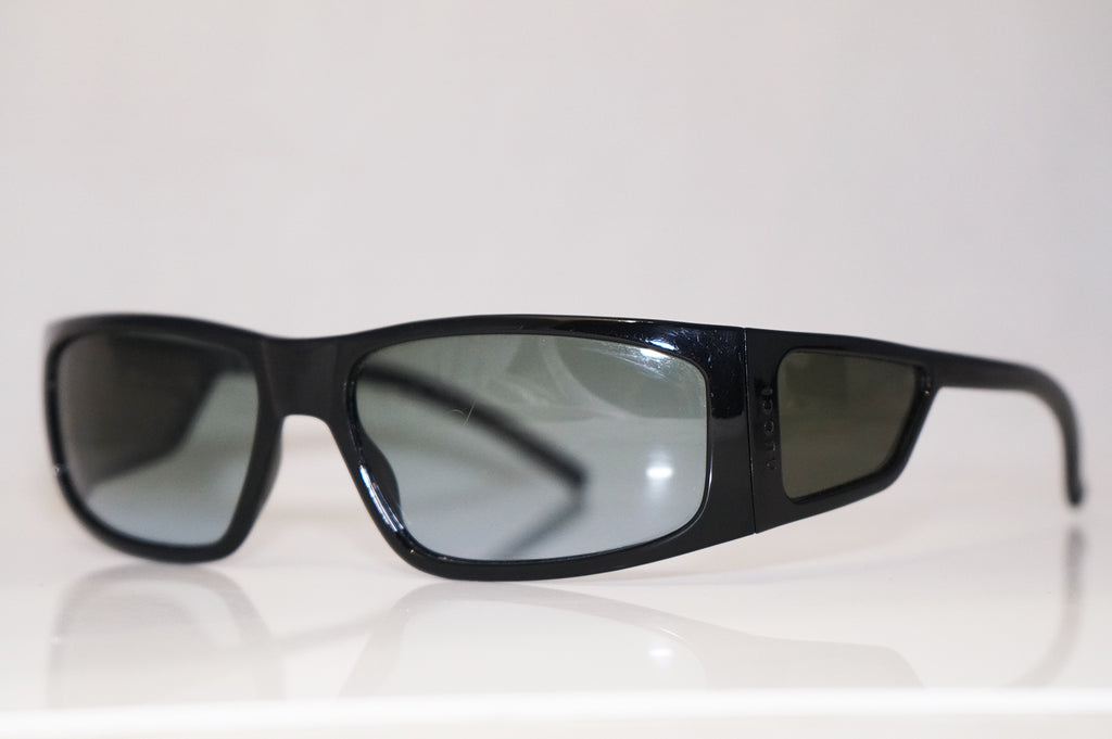 GUCCI 1990 Vintage Mens Designer Sunglasses Black Rectangle GG 1195 T9S 16138