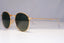 RAY-BAN Mens Womens Polarized Designer Sunglasses Gold Round RB 3447 11258 21114