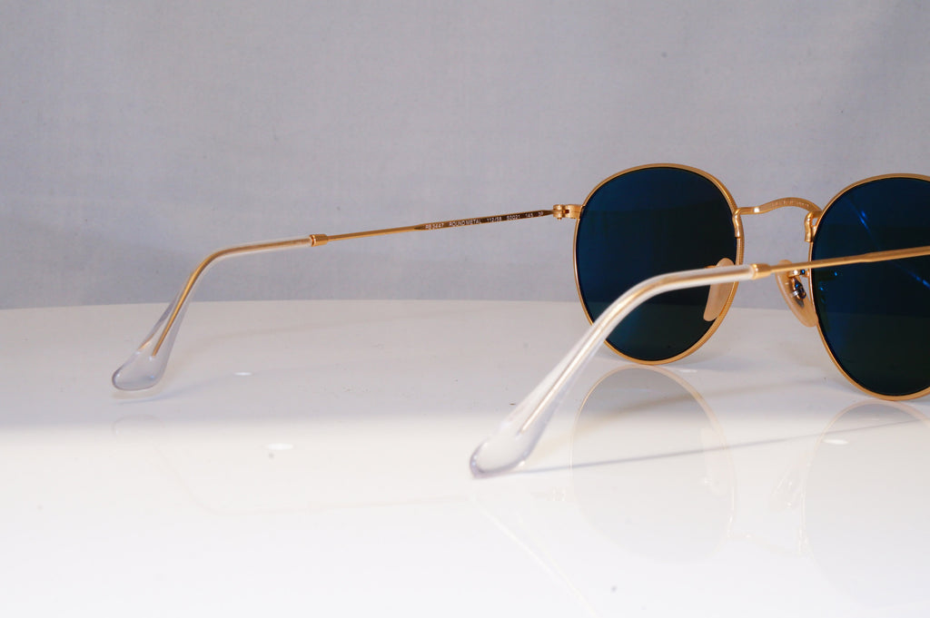 RAY-BAN Mens Womens Polarized Designer Sunglasses Gold Round RB 3447 11258 21114
